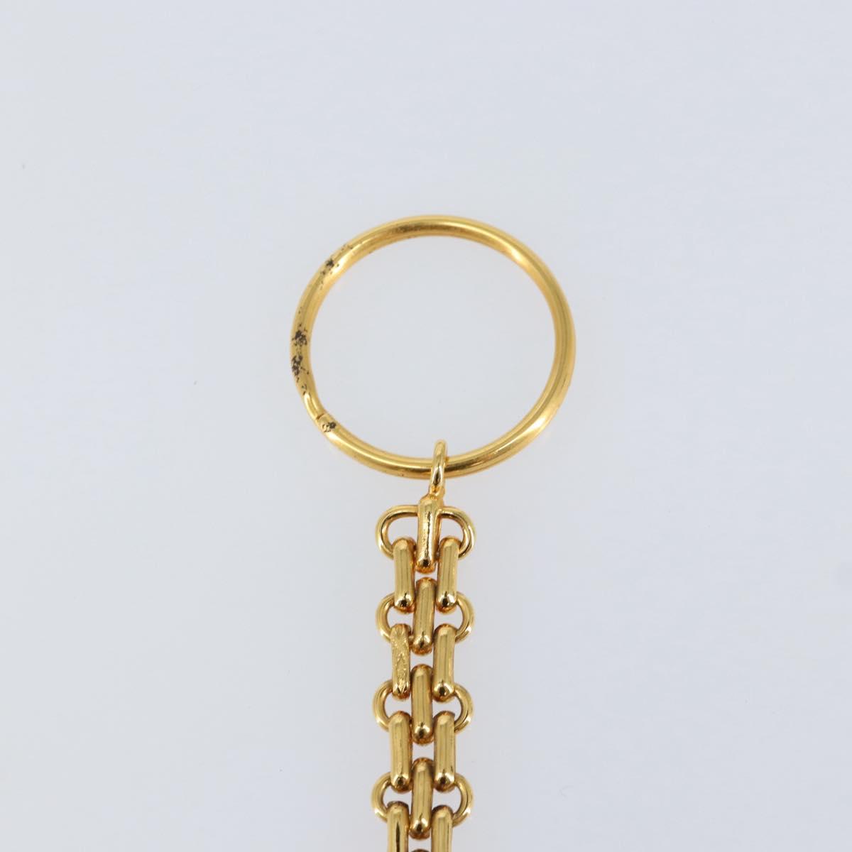 CHANEL Key Holder metal Gold CC Auth 155091V