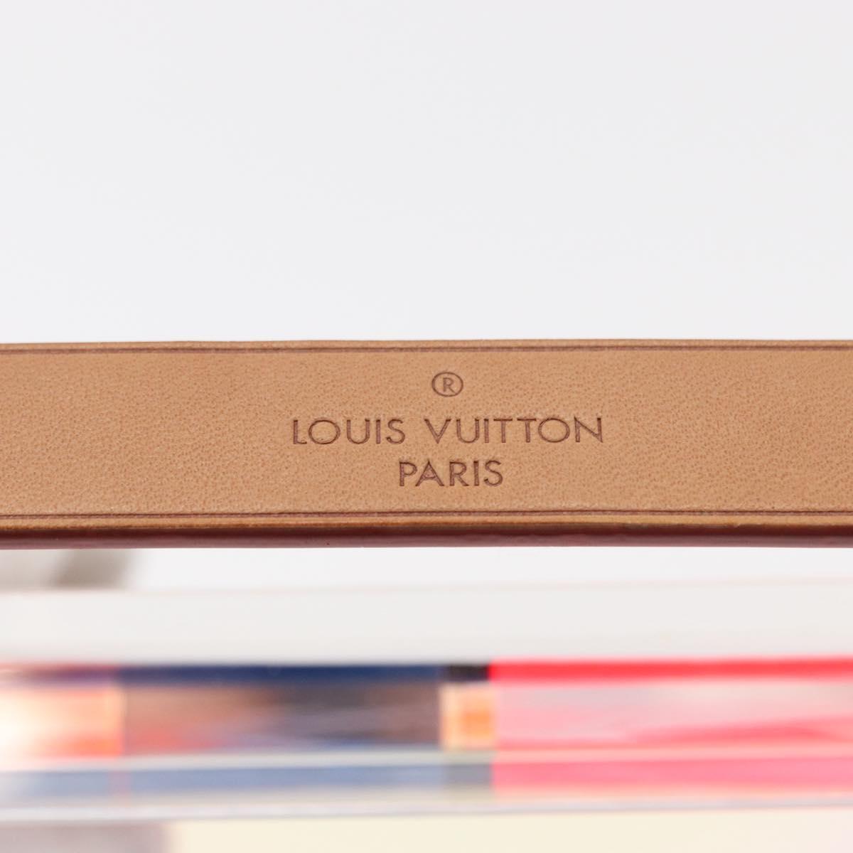 LOUIS VUITTON Puzzle Domino Glass Clear GI0480 LV Auth 155102M