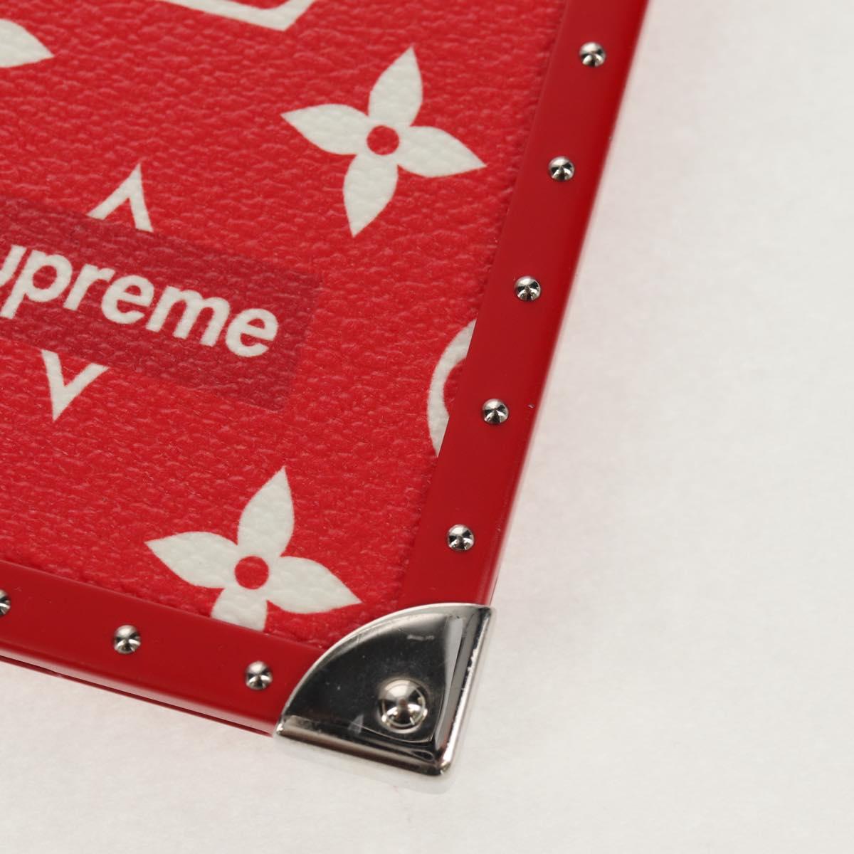 LOUIS VUITTON Louis Vuitton × Supreme iPhone 7 Case Red M67758 LV Auth 155103AM