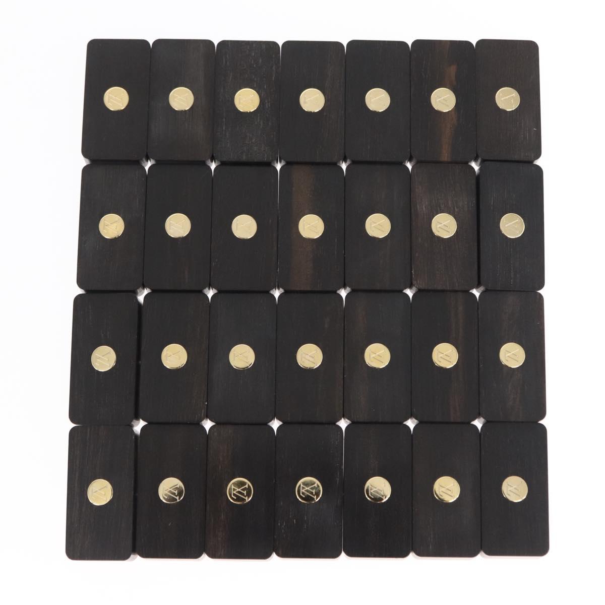 LOUIS VUITTON Monogram Coffret Domino Set Domino Clear LV Auth 155106SM