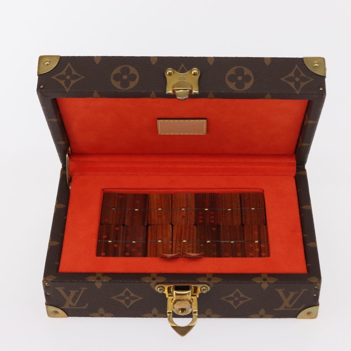 LOUIS VUITTON Monogram Coffret Domino Set Domino Clear LV Auth 155106SM