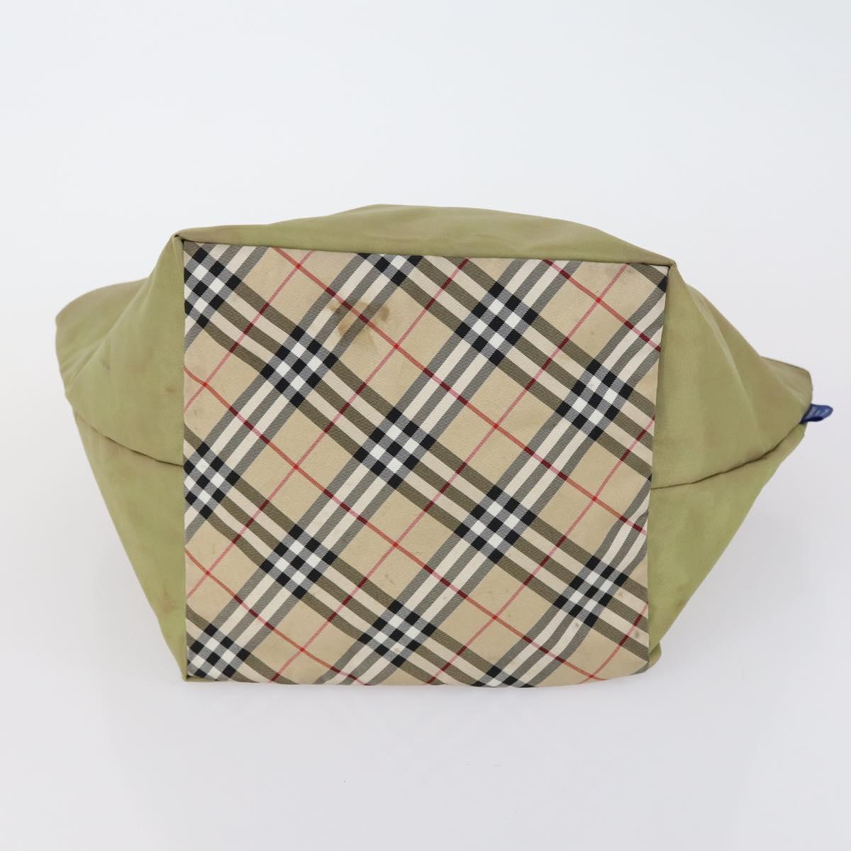 Burberrys Nova Check Shoulder Bag Nylon Canvas 2 Set Beige Auth 155112