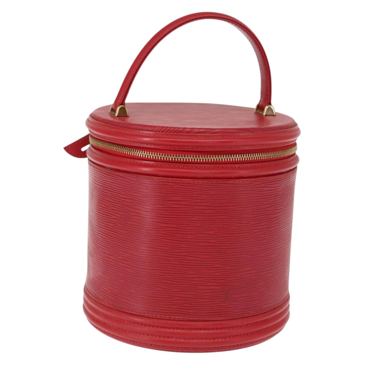 LOUIS VUITTON Epi Cannes Hand Bag Red M48037 LV Auth 155130