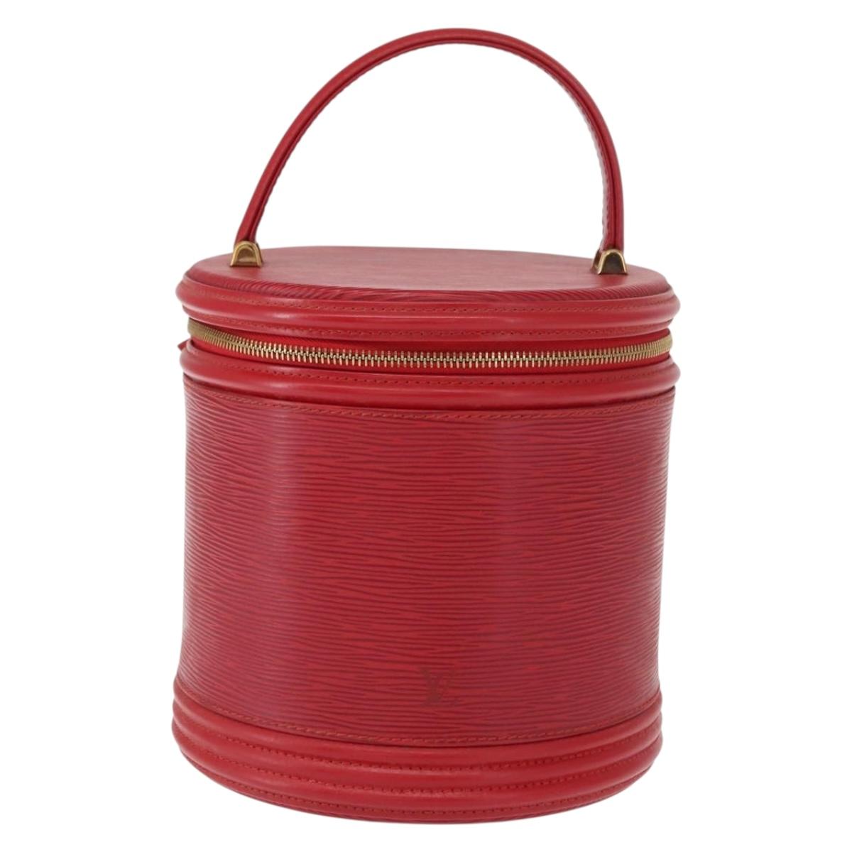LOUIS VUITTON Epi Cannes Hand Bag Red M48037 LV Auth 155130