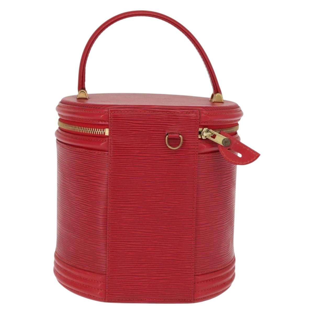 LOUIS VUITTON Epi Cannes Hand Bag Red M48037 LV Auth 155130