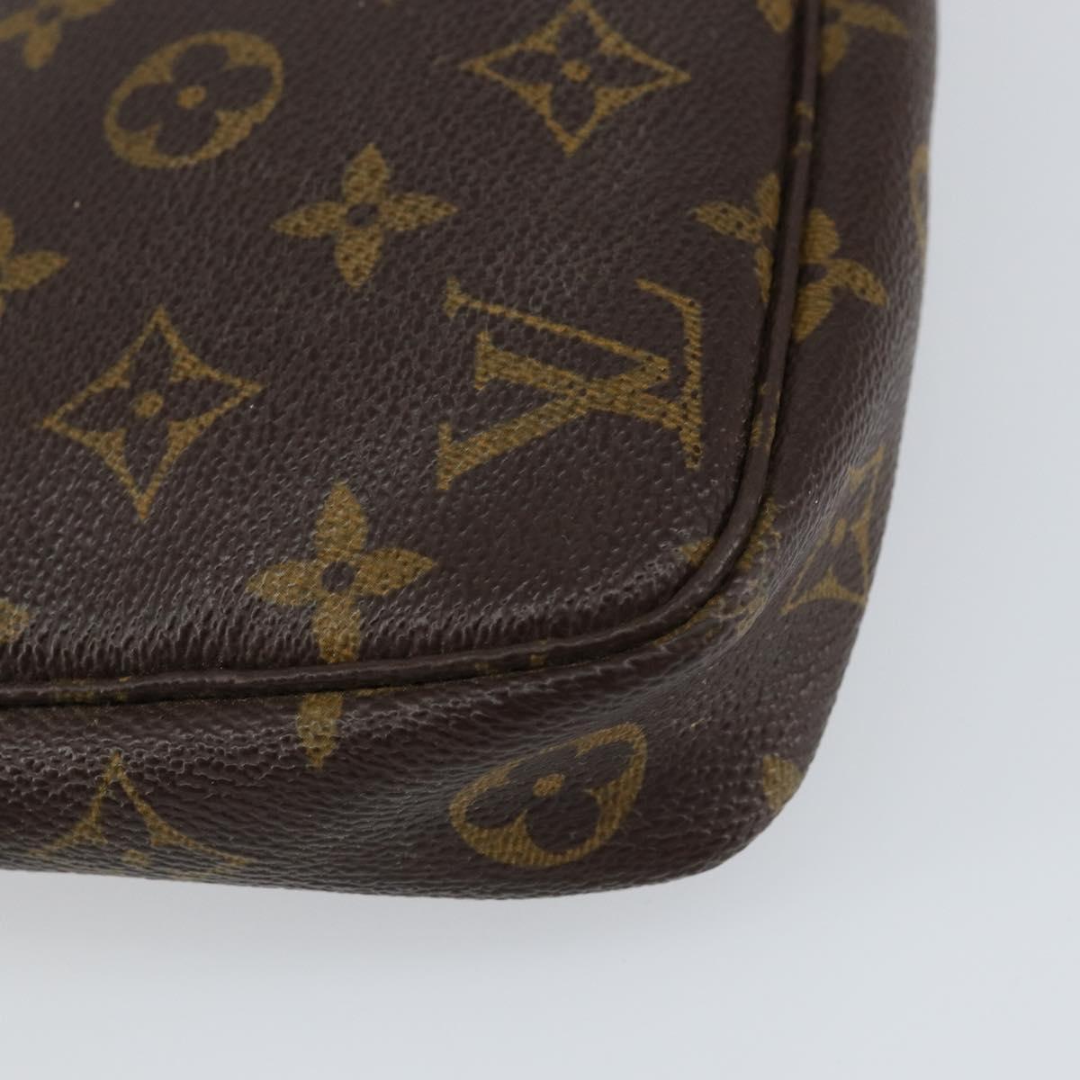 LOUIS VUITTON Monogram Pochette Accessoires Pouch M51980 LV Auth 155132