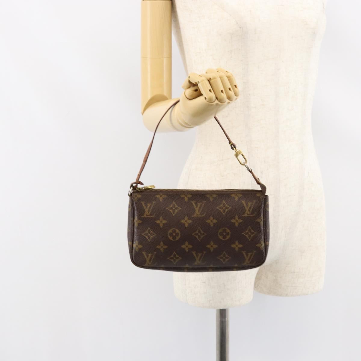 LOUIS VUITTON Monogram Pochette Accessoires Pouch M51980 LV Auth 155132