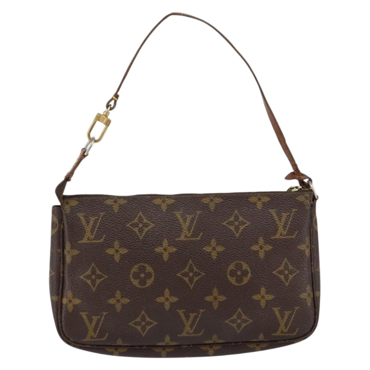 LOUIS VUITTON Monogram Pochette Accessoires Pouch M51980 LV Auth 155132