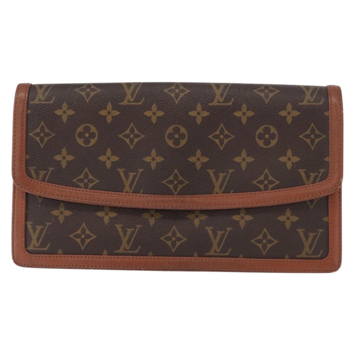 LOUIS VUITTON Monogram Pochette Dam GM Clutch Bag M51810 LV Auth 155136