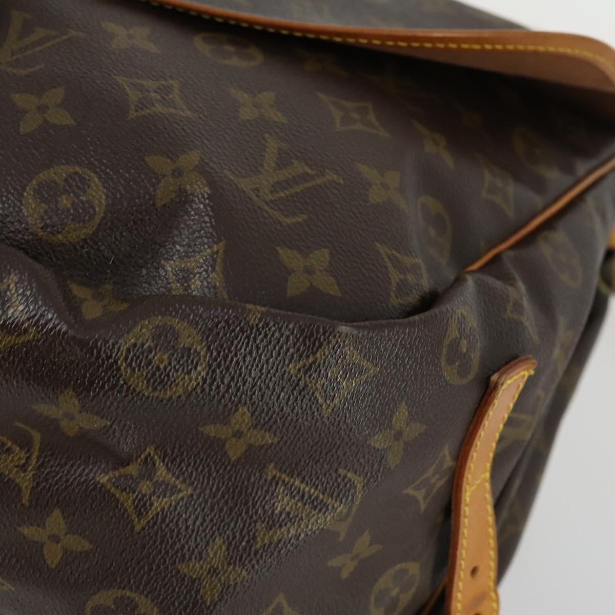 LOUIS VUITTON Monogram Saumur 35 Shoulder Bag M42254 LV Auth 155140