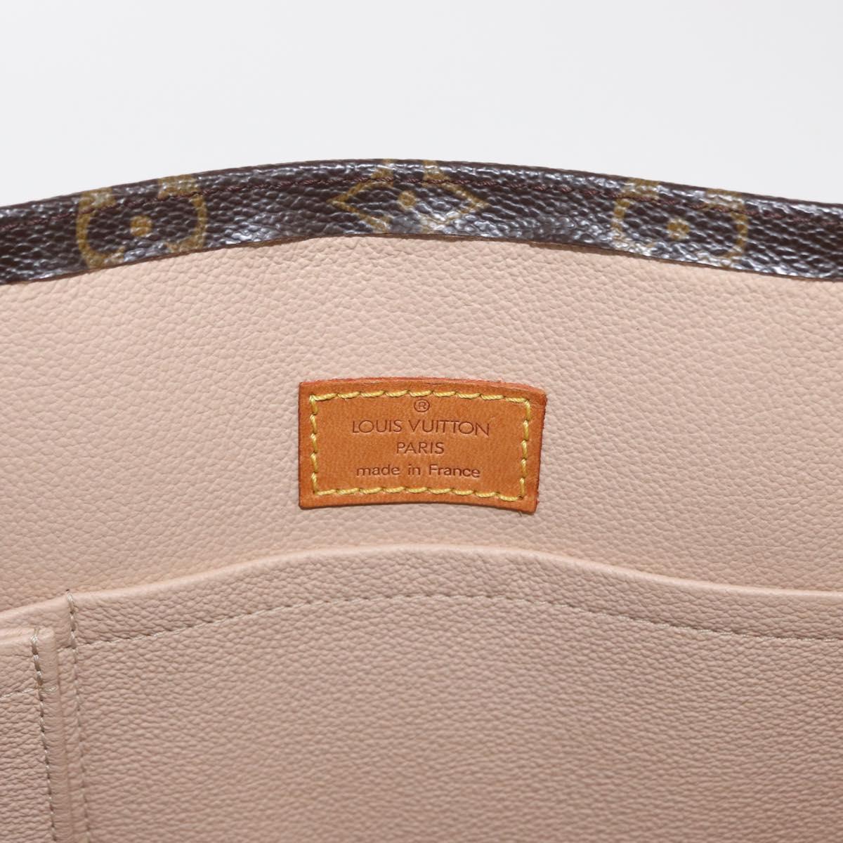 LOUIS VUITTON Monogram Sac Plat Hand Bag M51140 LV Auth 155141