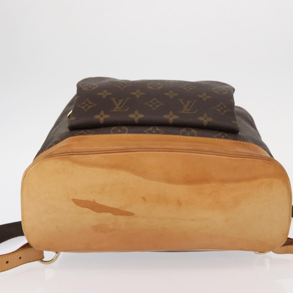 LOUIS VUITTON Monogram Montsouris GM Backpack M51135 LV Auth 155142