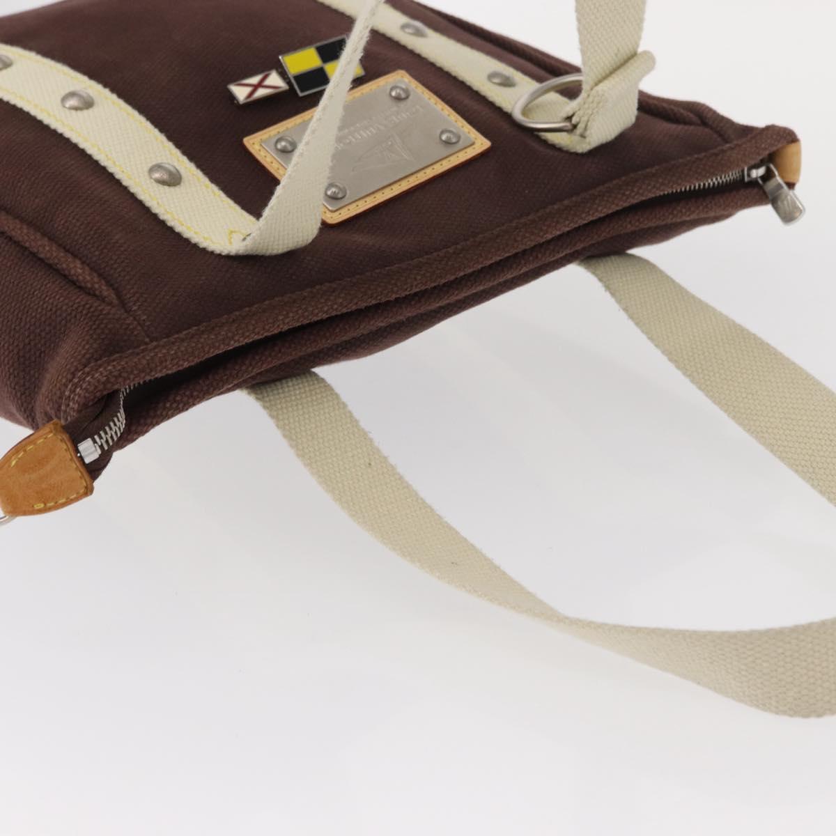 LOUIS VUITTON Antigua Cabas MM Tote Bag Brown M80663 LV Auth 155143