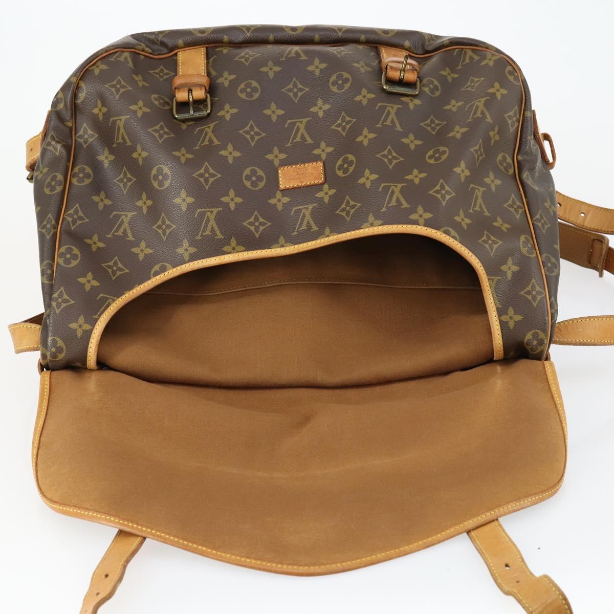 LOUIS VUITTON Monogram Saumur 43 Shoulder Bag M42252 LV Auth 155153