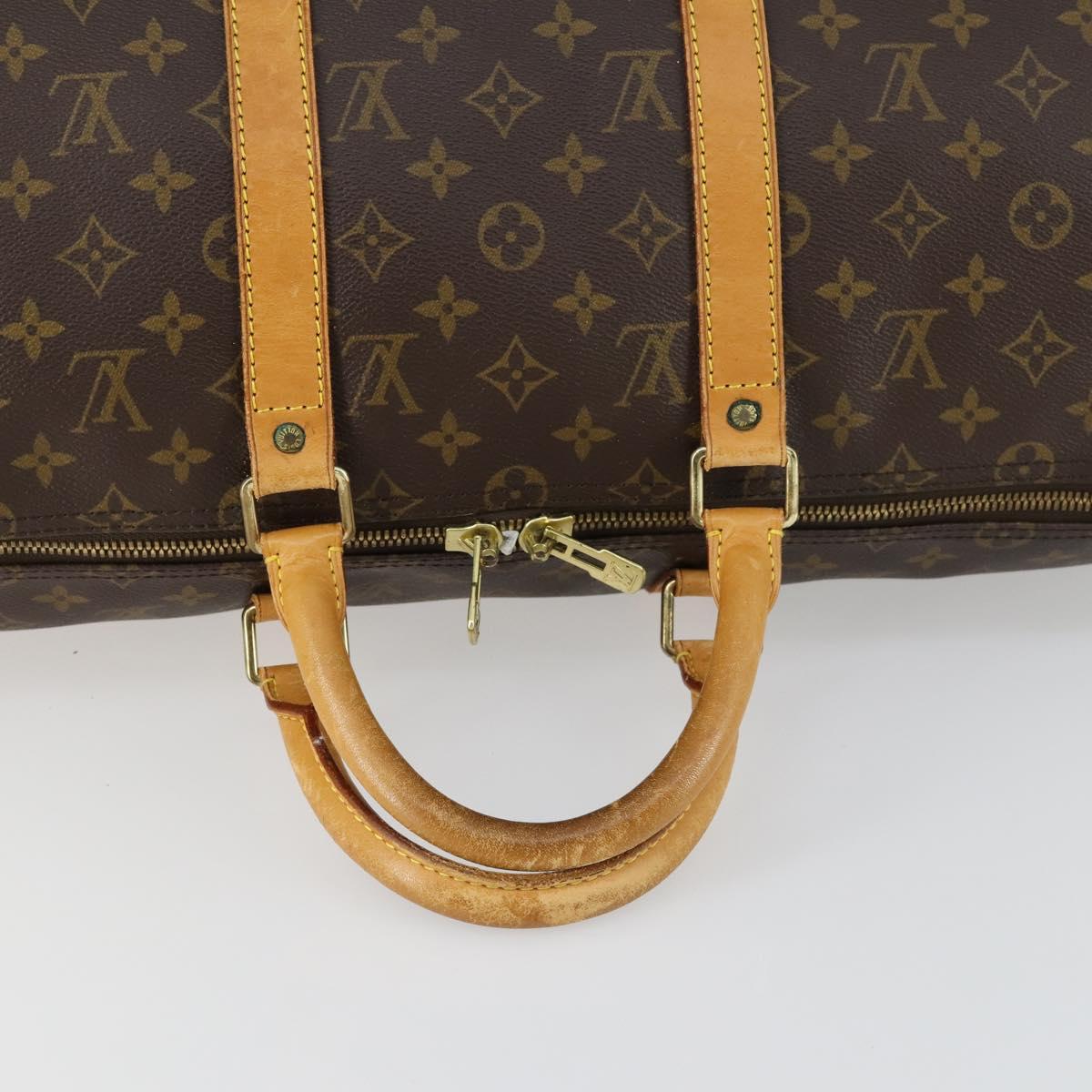 LOUIS VUITTON Monogram Keepall 50 Boston Bag M41426 LV Auth 155160