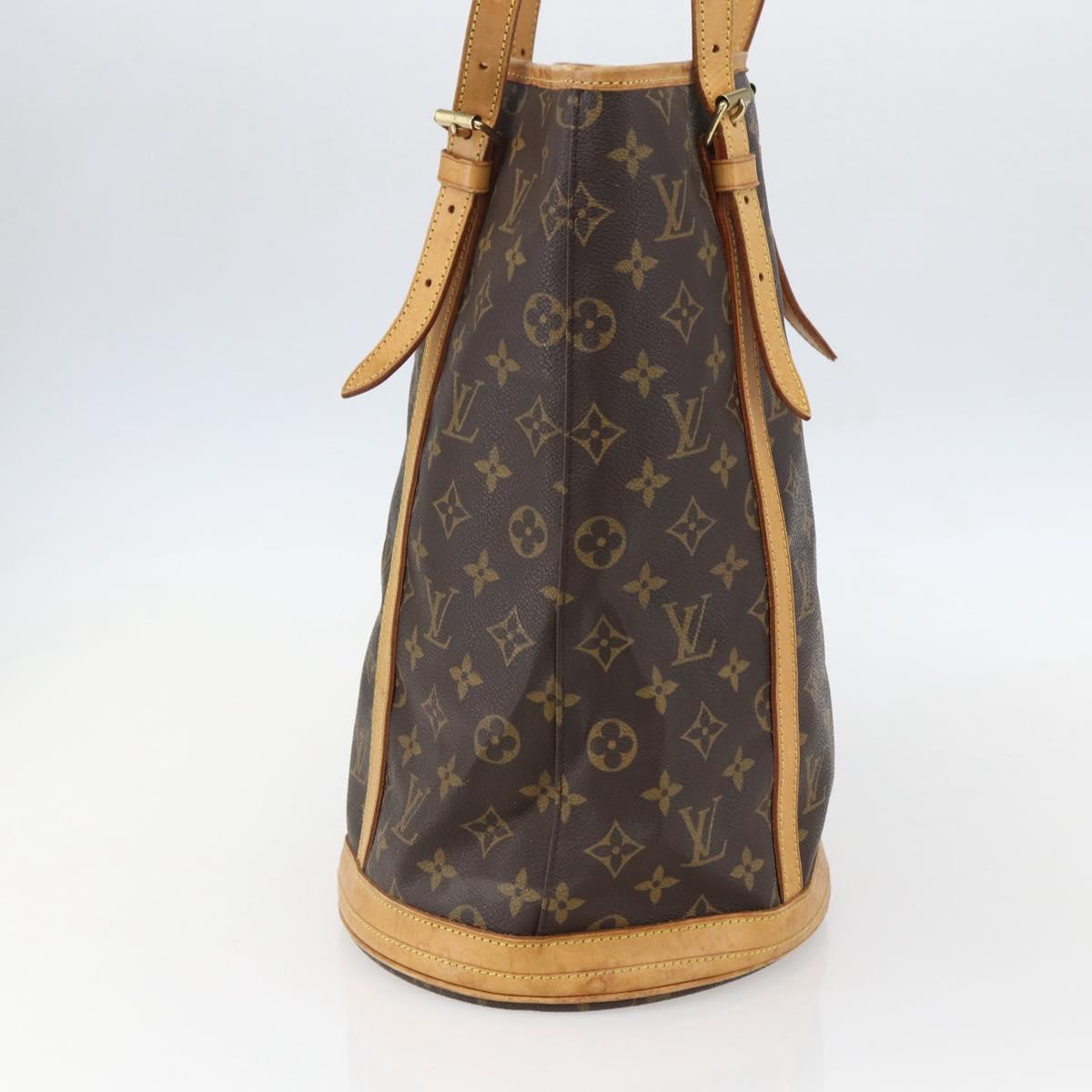 LOUIS VUITTON Monogram Bucket GM Shoulder Bag M42236 LV Auth 155162