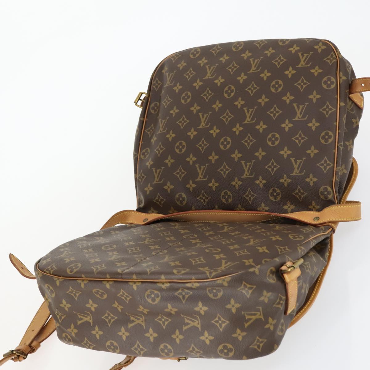 LOUIS VUITTON Monogram Saumur 35 Shoulder Bag M42254 LV Auth 155167