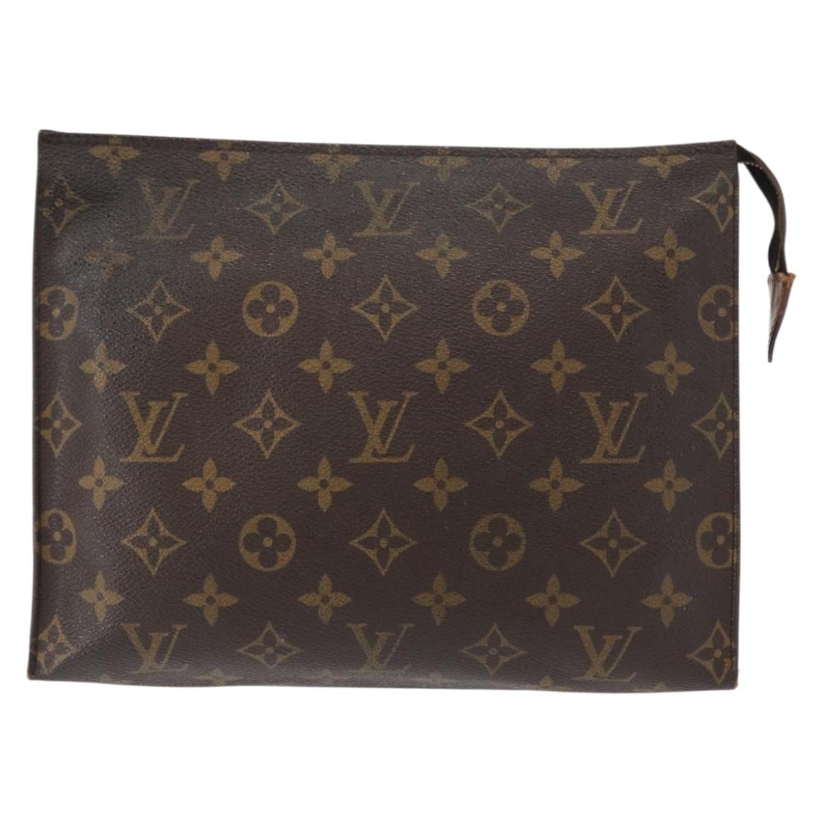 LOUIS VUITTON Monogram Poche Toilette 26 Pouch M47542 LV Auth 155174