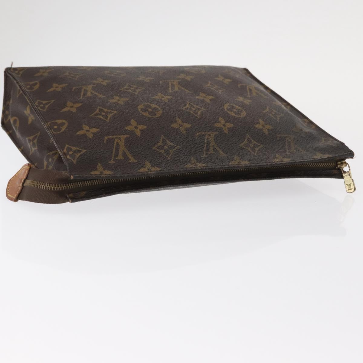 LOUIS VUITTON Monogram Poche Toilette 26 Pouch M47542 LV Auth 155174