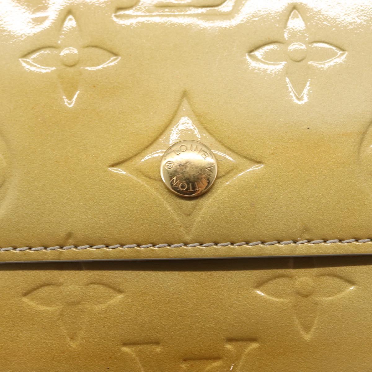 LOUIS VUITTON Monogram Vernis Walker Wallet Gris M91031 LV Auth 155176