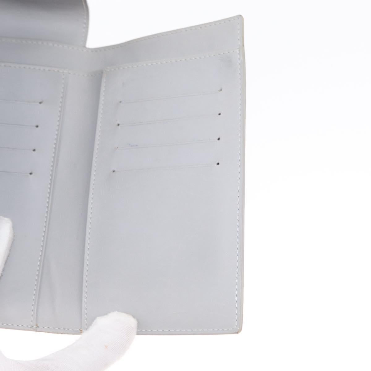 LOUIS VUITTON Monogram Vernis Walker Wallet Gris M91031 LV Auth 155176