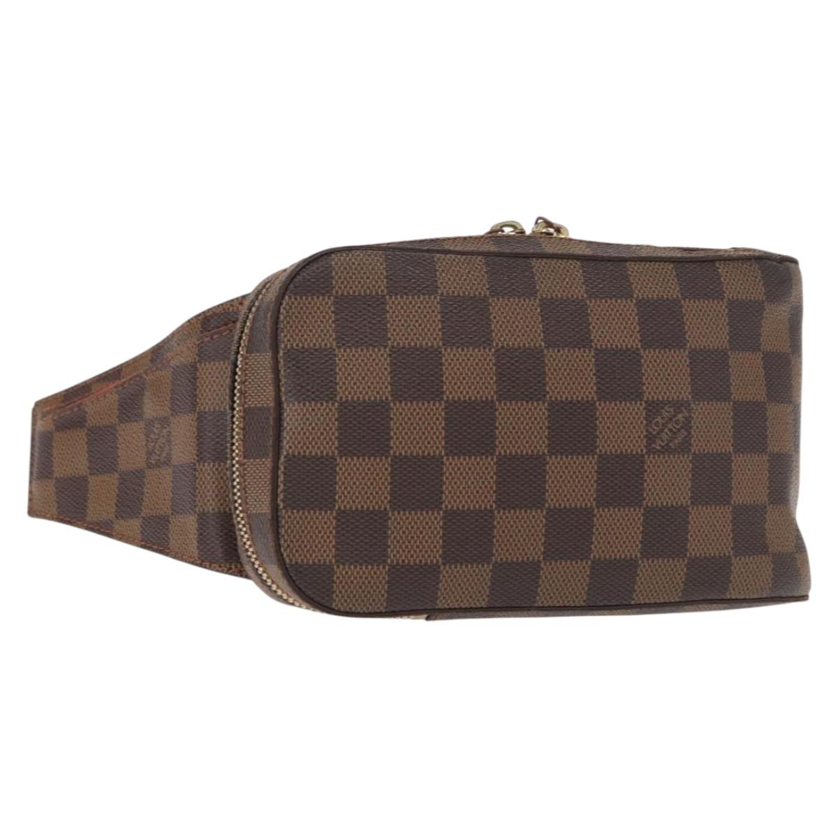 LOUIS VUITTON Damier Ebene Geronimos Shoulder Bag N51994 LV Auth 155179