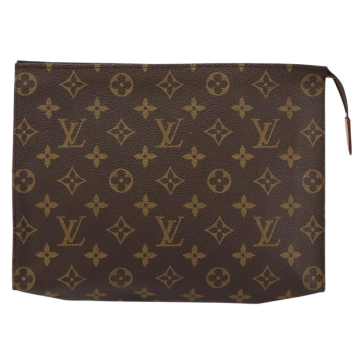 LOUIS VUITTON Monogram Poche Toilette 26 Pouch M47542 LV Auth 155182