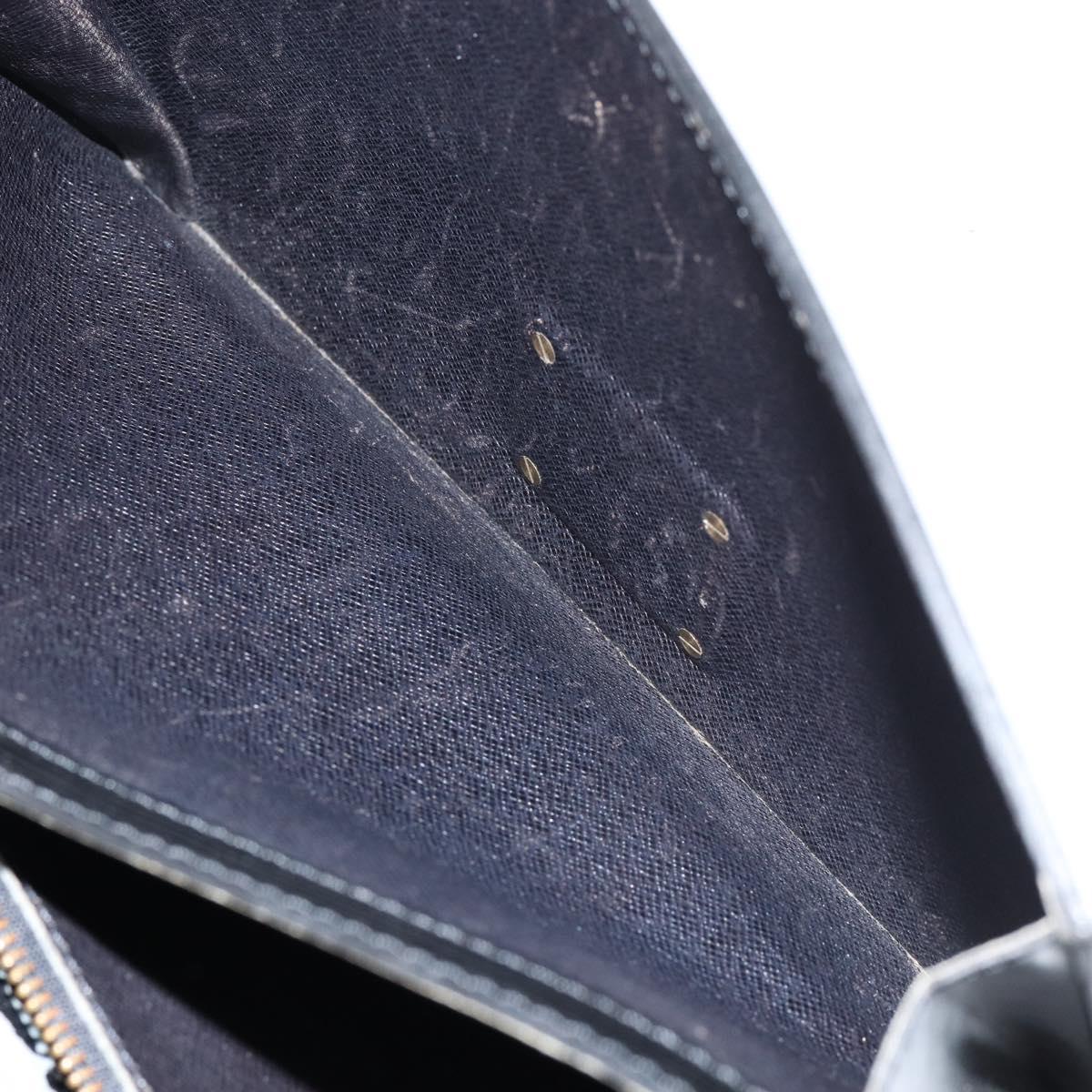 LOUIS VUITTON Epi Serie Dragonne Clutch Bag Black Noir M52612 LV Auth 155183