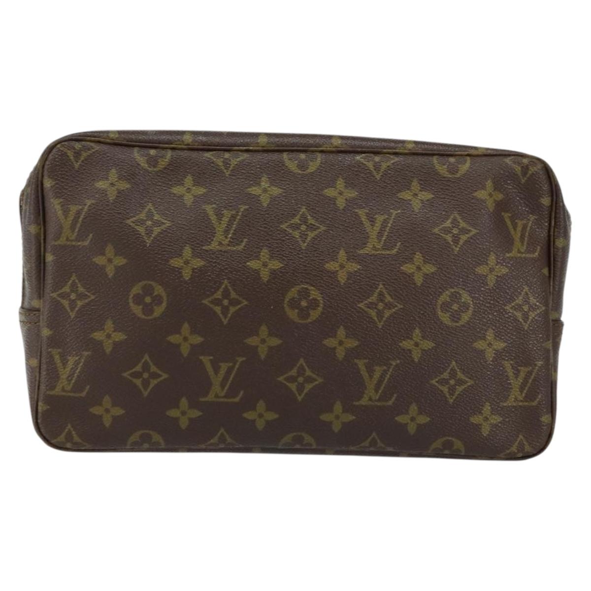 LOUIS VUITTON Monogram Trousse Toilette 28 Clutch Bag M47522 LV Auth 155186