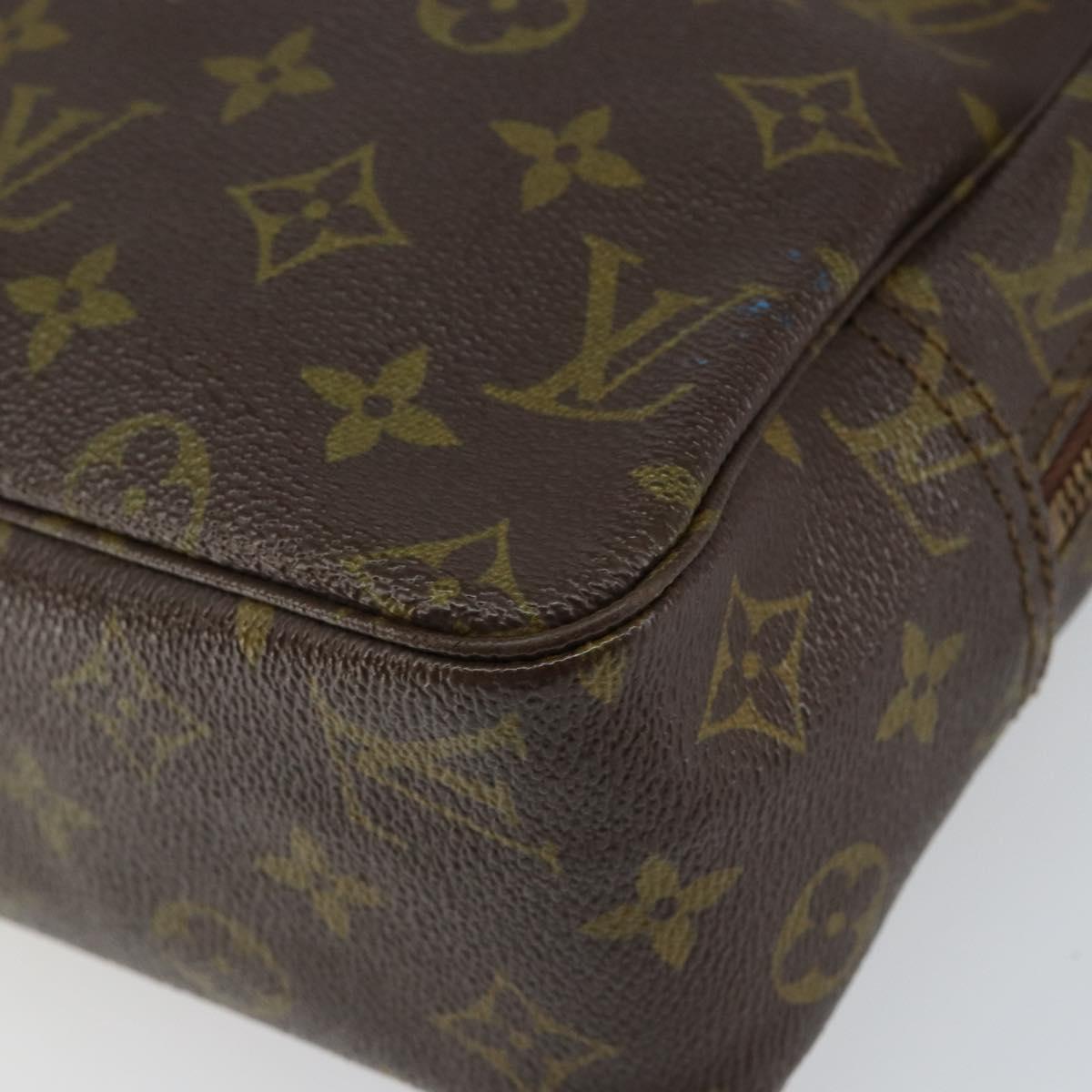 LOUIS VUITTON Monogram Trousse Toilette 28 Clutch Bag M47522 LV Auth 155186