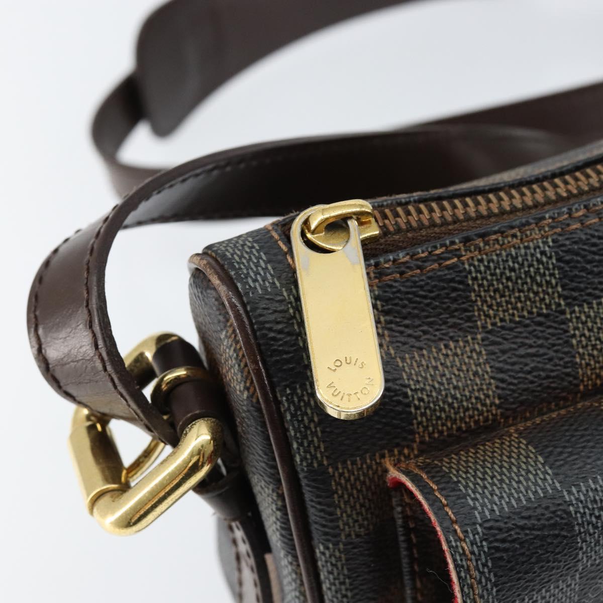LOUIS VUITTON Damier Ebene Ravello GM Shoulder Bag N60006 LV Auth 155187