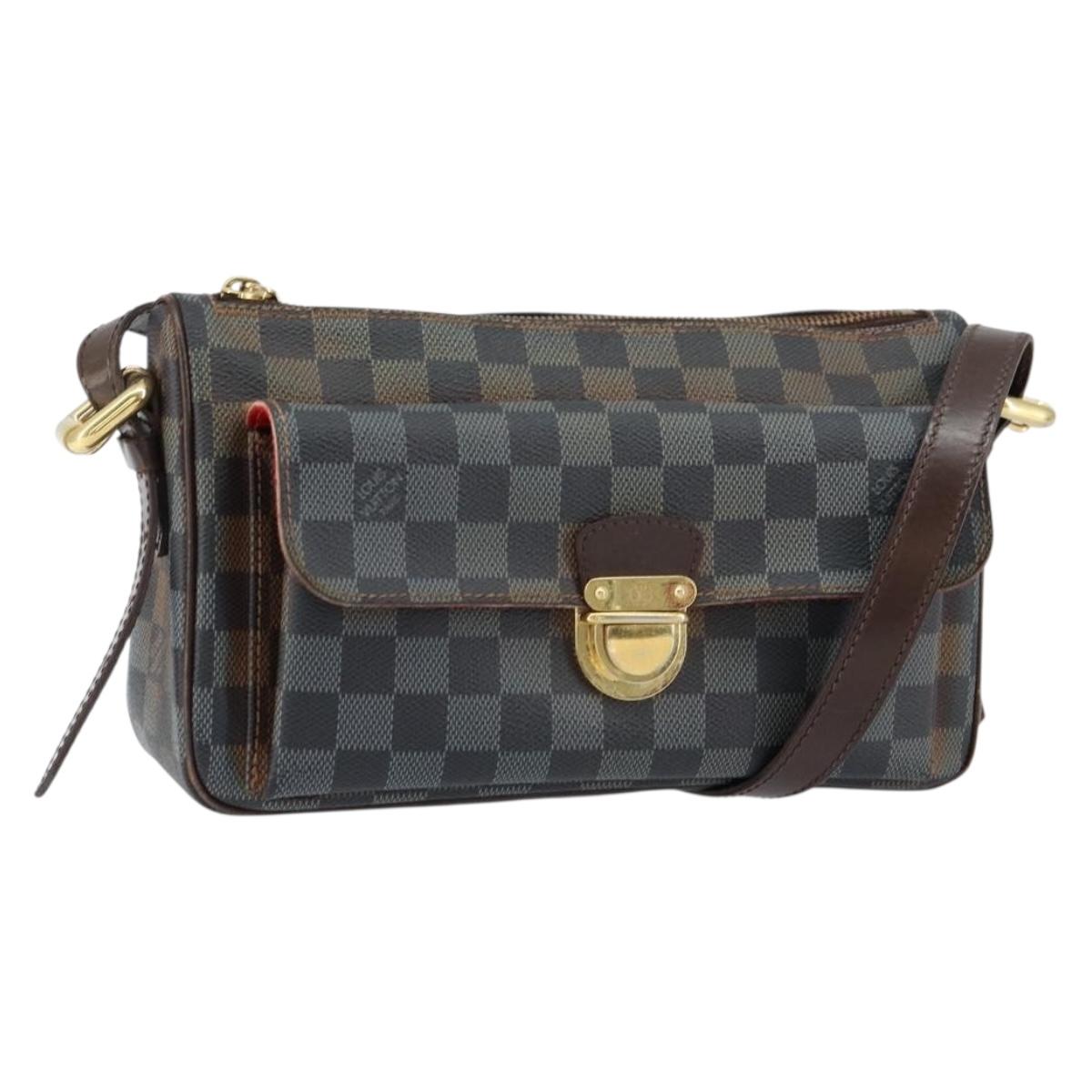 LOUIS VUITTON Damier Ebene Ravello GM Shoulder Bag N60006 LV Auth 155187