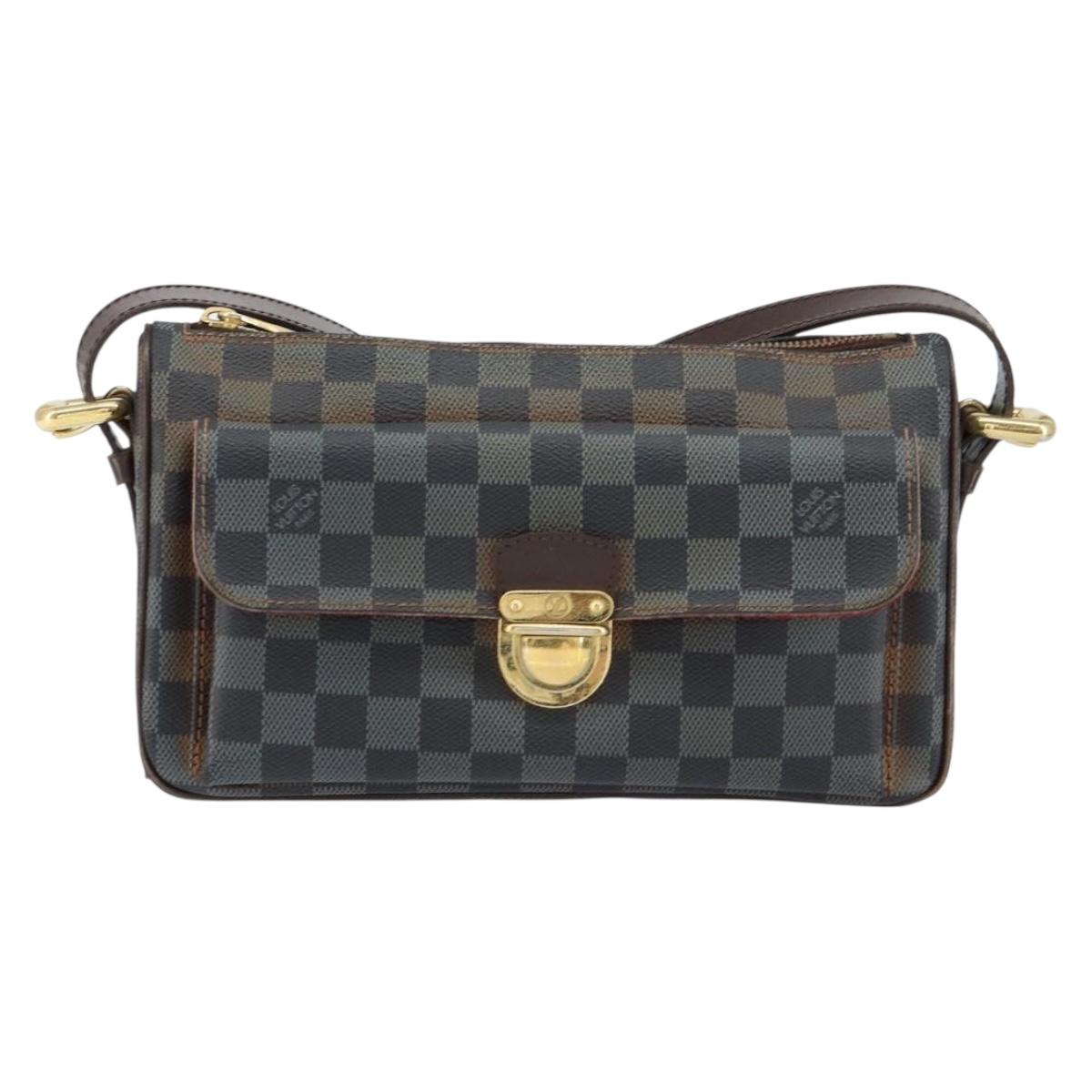 LOUIS VUITTON Damier Ebene Ravello GM Shoulder Bag N60006 LV Auth 155187