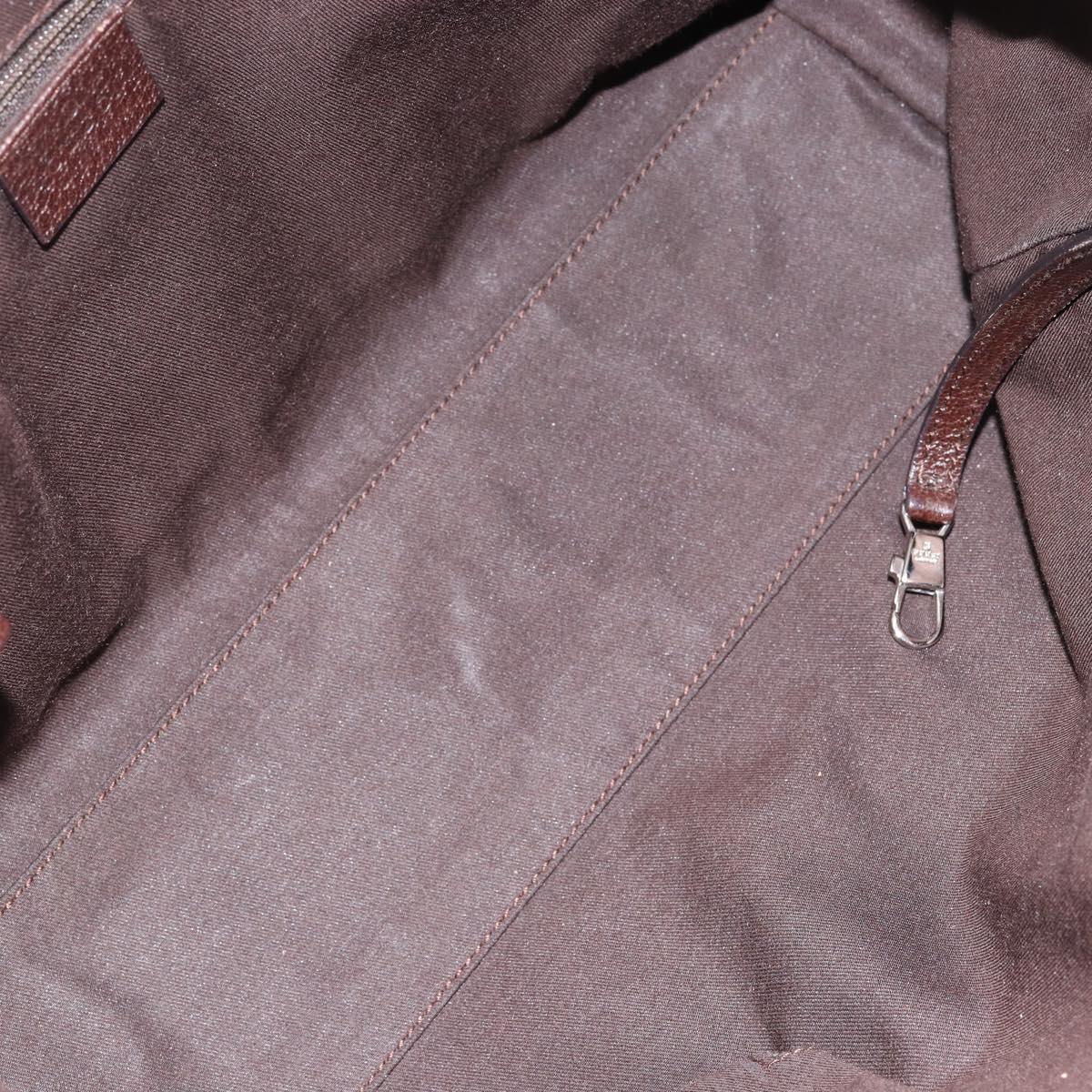 GUCCI GG Canvas Web Sherry Line Hand Bag Beige Red Green 145810 Auth 155191