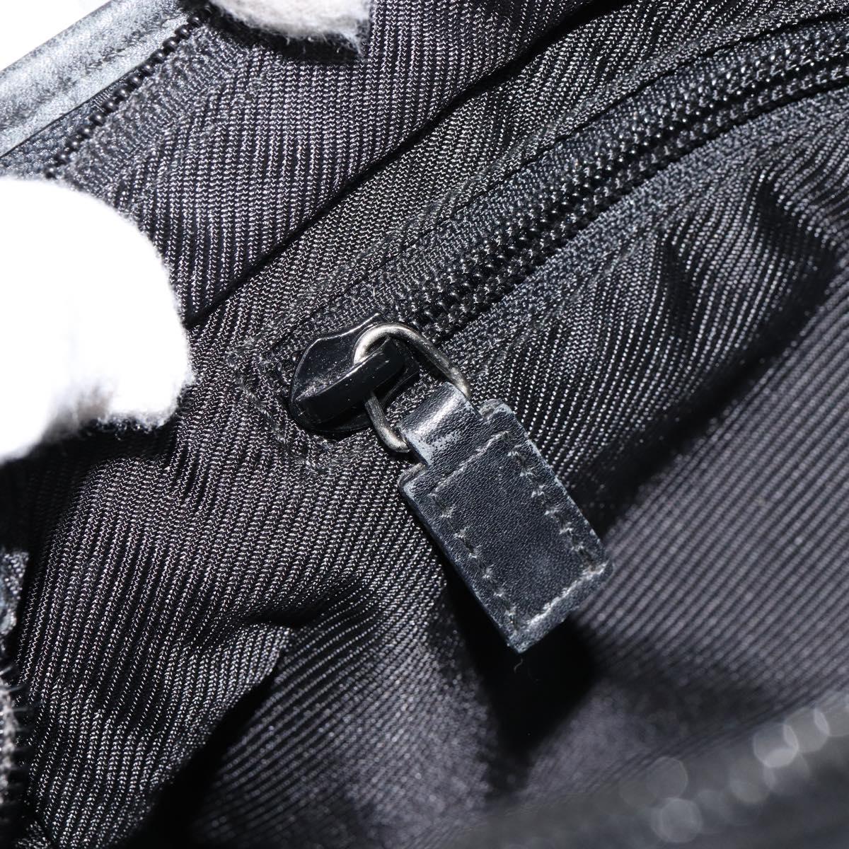 GUCCI GG Canvas Hand Bag Black 019 0402 Auth 155192