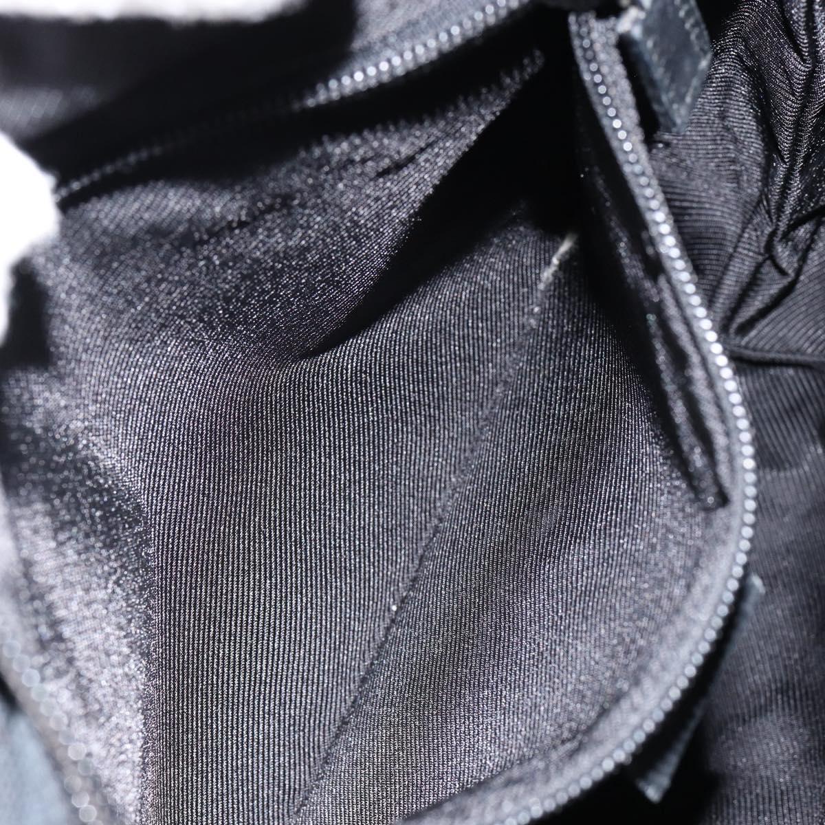 GUCCI GG Canvas Hand Bag Black 019 0402 Auth 155192