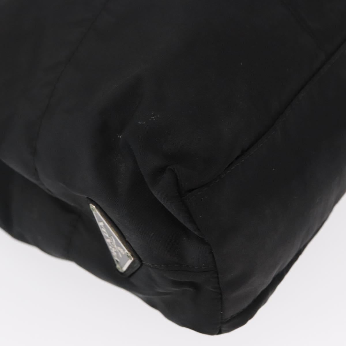 PRADA Tote Bag Nylon Black Auth 155194