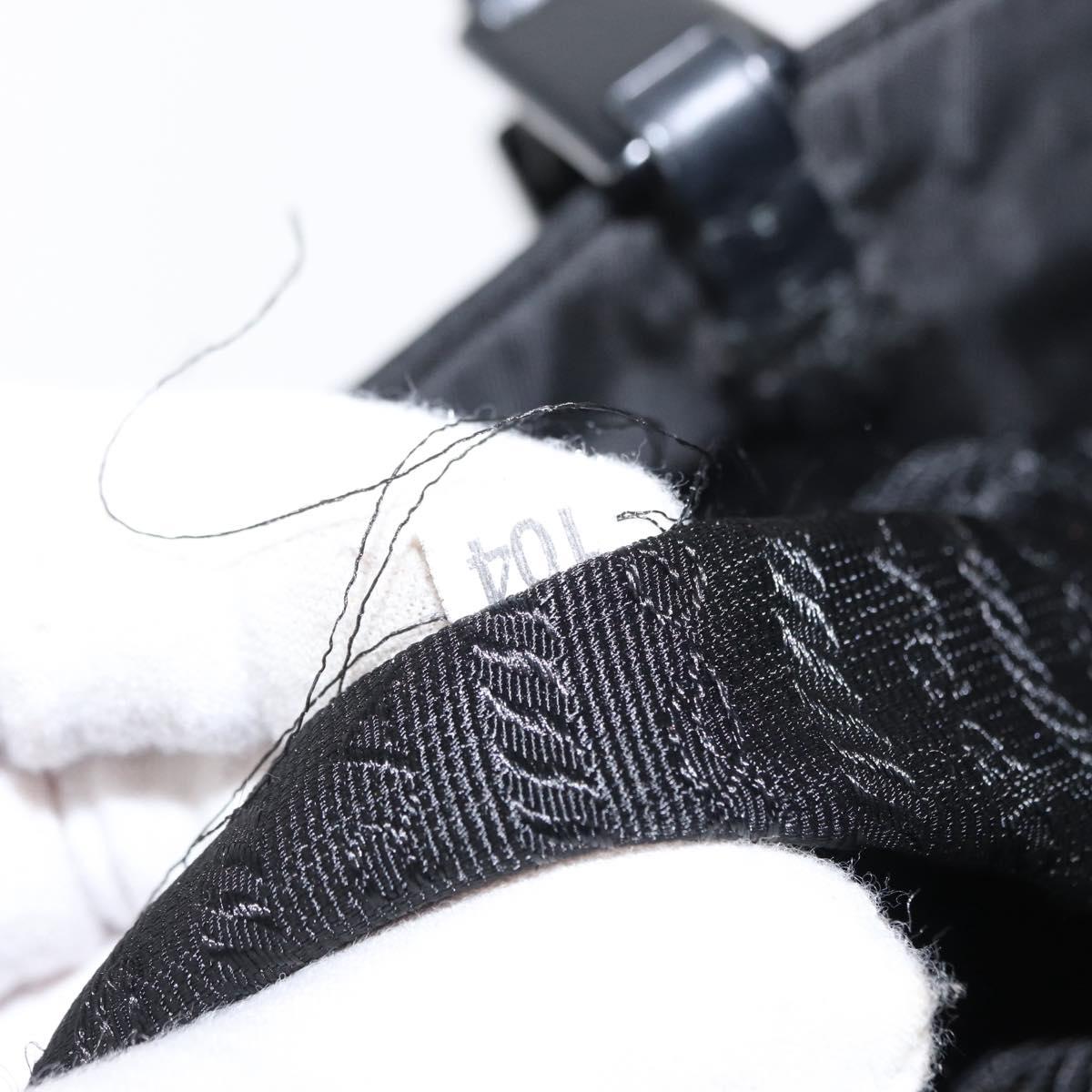 PRADA Tote Bag Nylon Black Auth 155194