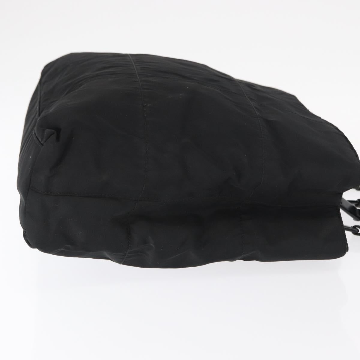 PRADA Tote Bag Nylon Black Auth 155194
