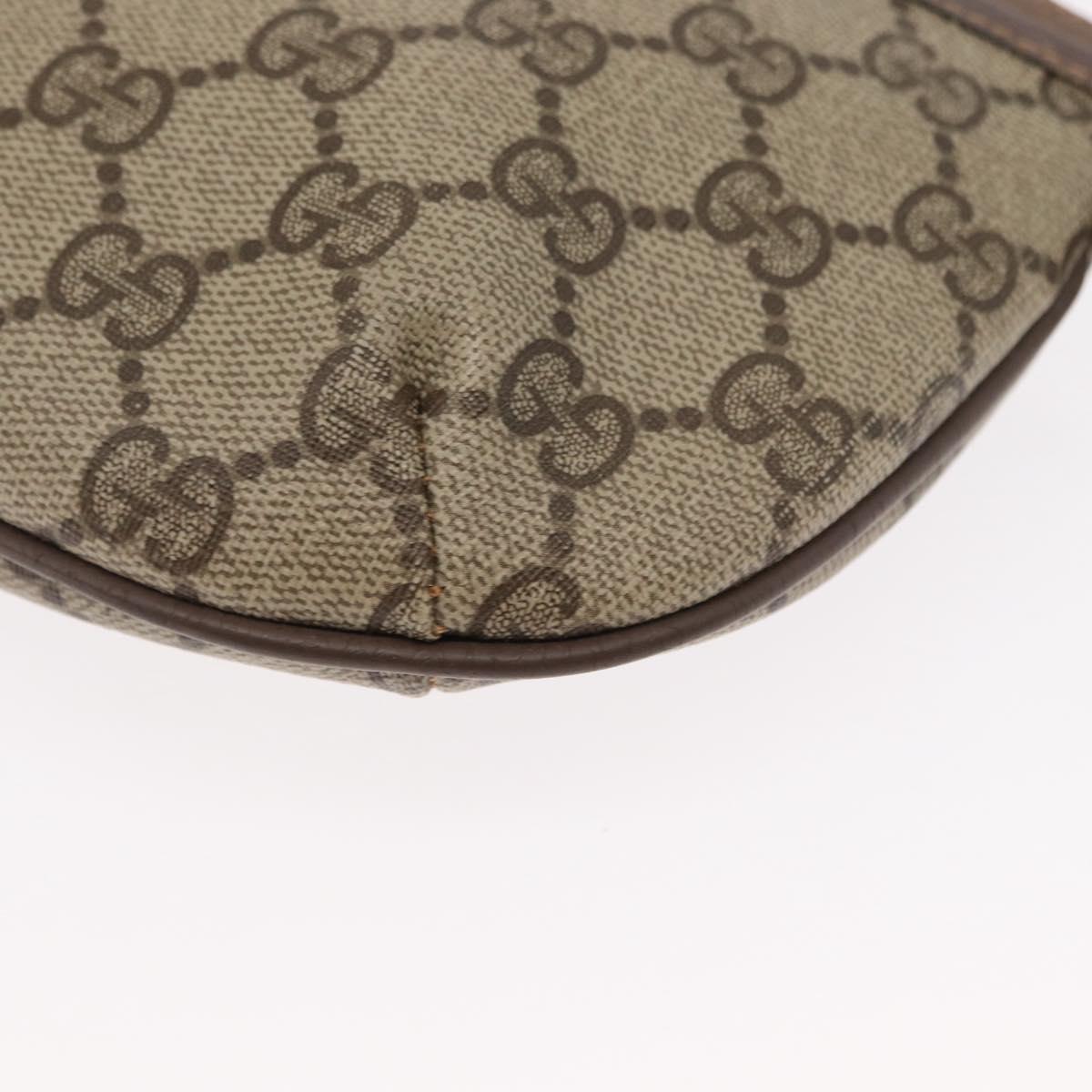 GUCCI GG Supreme Shoulder Bag PVC Beige 904 02 020 Auth 155207