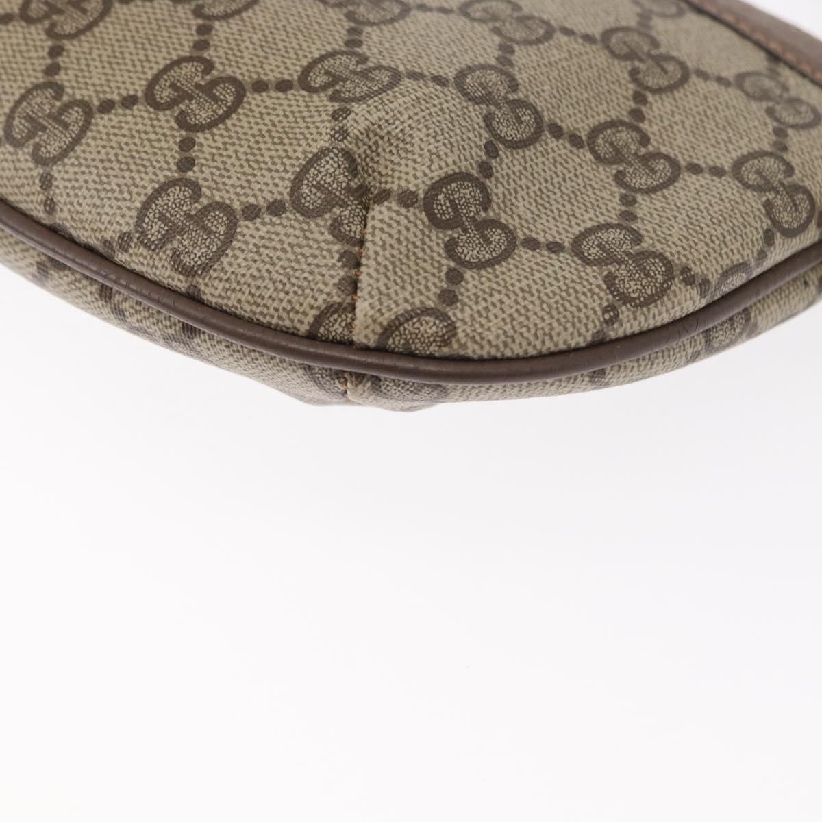GUCCI GG Supreme Shoulder Bag PVC Beige 904 02 020 Auth 155207