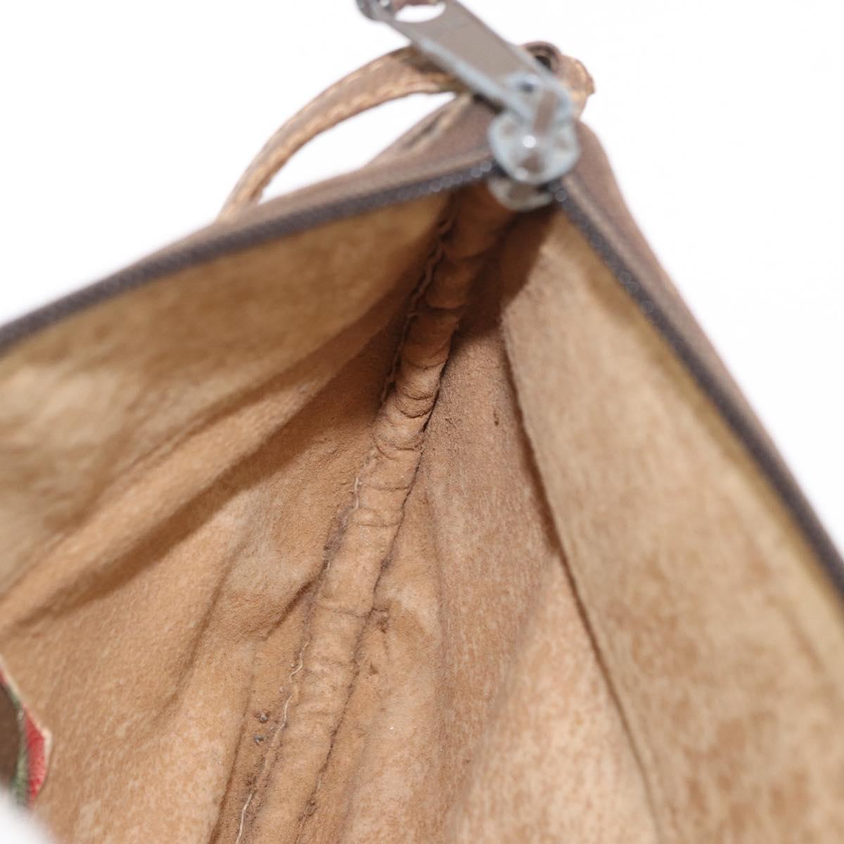 GUCCI GG Supreme Shoulder Bag PVC Beige 904 02 020 Auth 155207