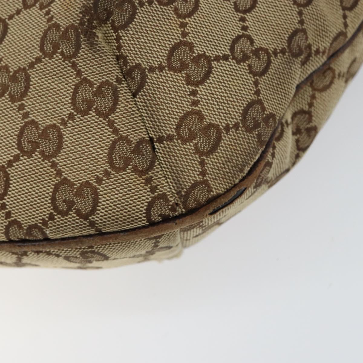 GUCCI GG Canvas Web Sherry Line Shoulder Bag Beige Red Green 181092 Auth 155208