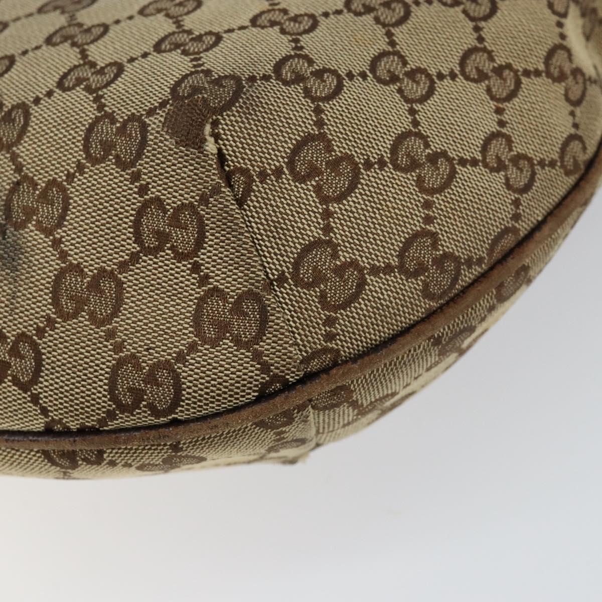 GUCCI GG Canvas Web Sherry Line Shoulder Bag Beige Red Green 181092 Auth 155208