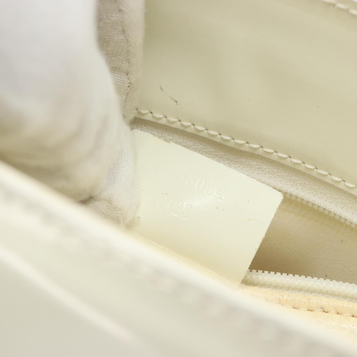 GUCCI Shoulder Bag Patent leather White 001 3034 2123 Auth 155209