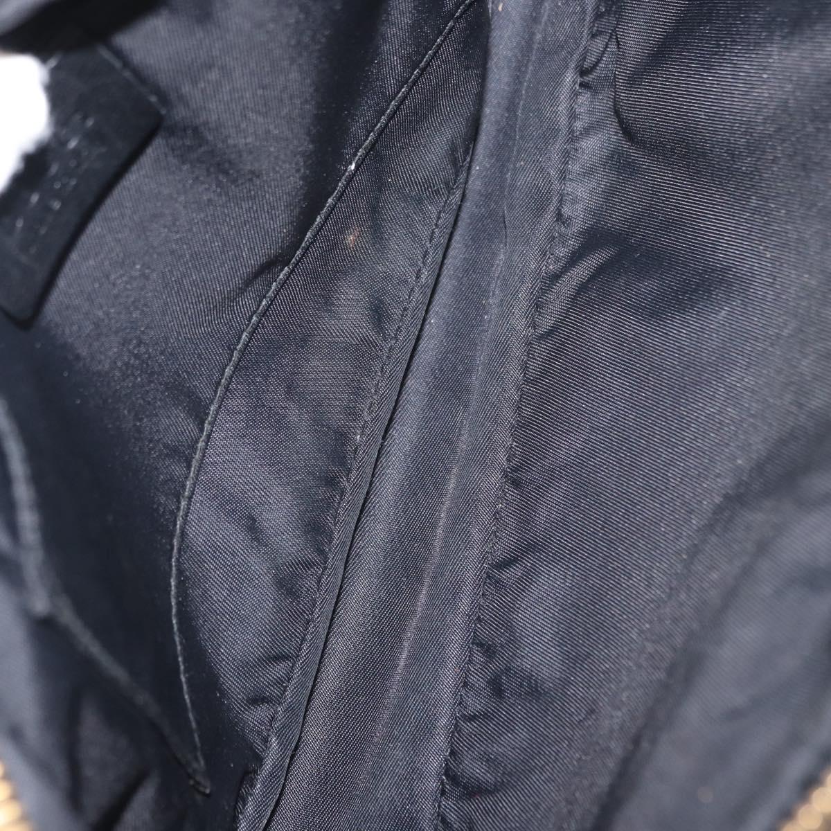 GUCCI Guccissima Waist bag Nylon Black 162417 Auth 155211