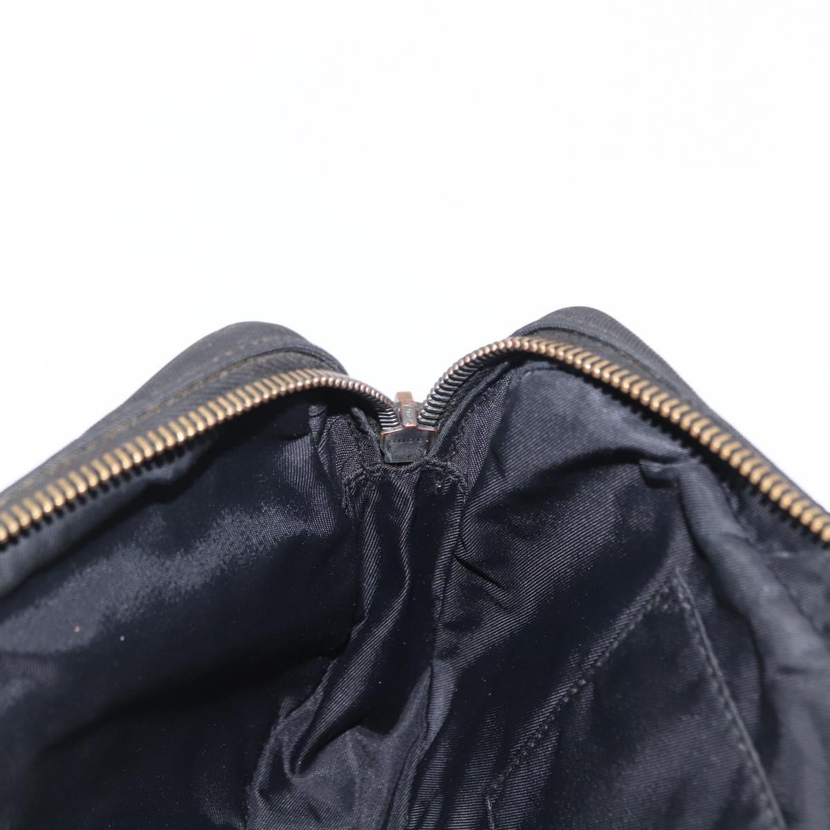 GUCCI Guccissima Waist bag Nylon Black 162417 Auth 155211