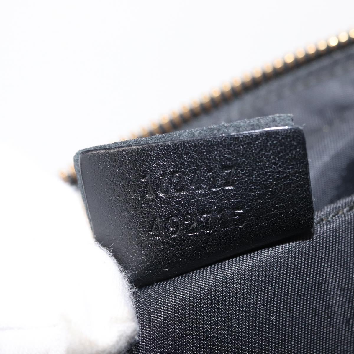 GUCCI Guccissima Waist bag Nylon Black 162417 Auth 155211