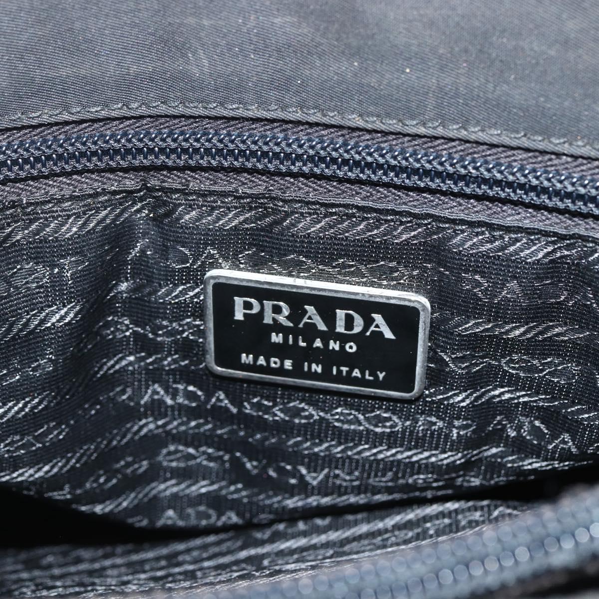 PRADA Tote Bag Nylon Black Auth 155212