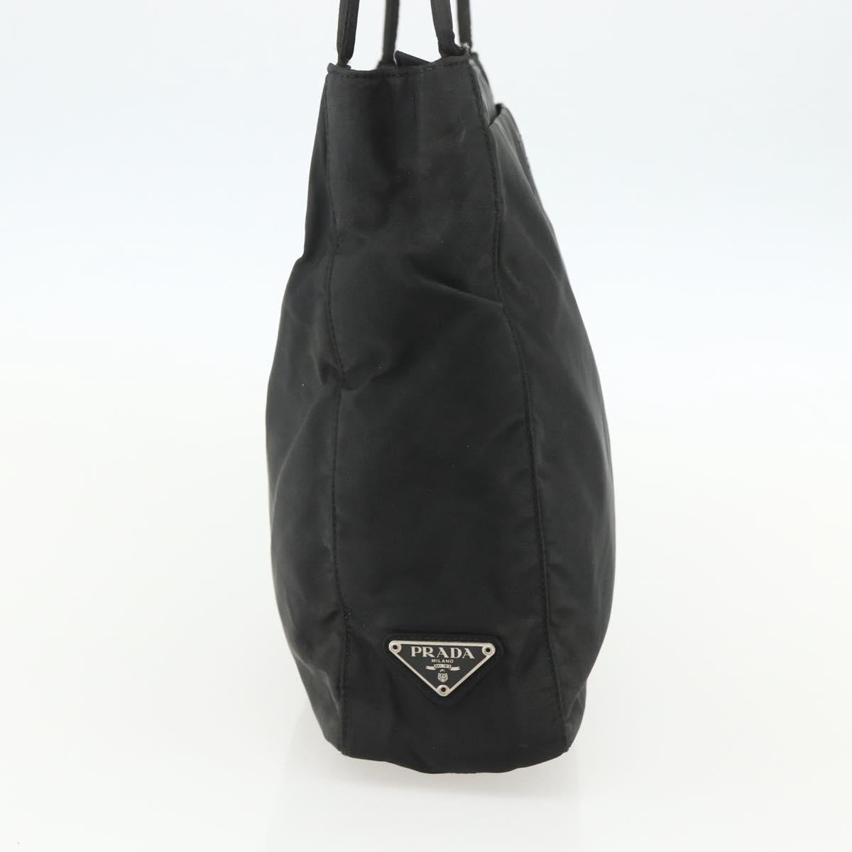 PRADA Tote Bag Nylon Black Auth 155212